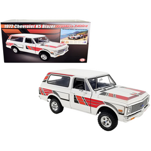 1972 Chevrolet K5 Blazer White with Graphics "Feathers Edition" 1/18 Diecast