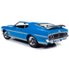 1972 Ford Mustang Mach 1 Grabber Blue 1/18 Diecast Model Car by Auto World
