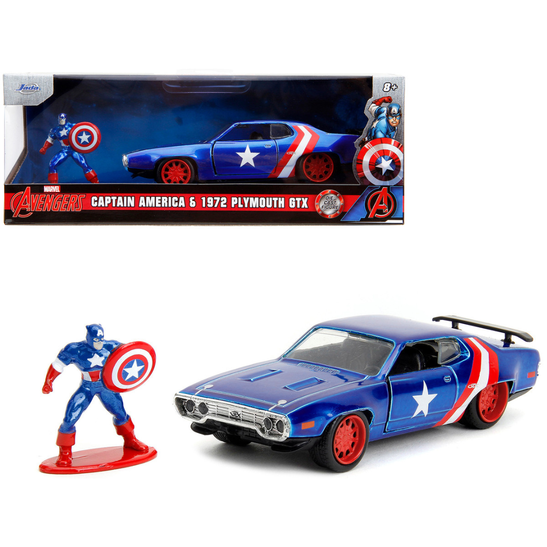 1972 Plymouth GTX Captain America "The Avengers" 1/32 Diecast Model Car by Jada