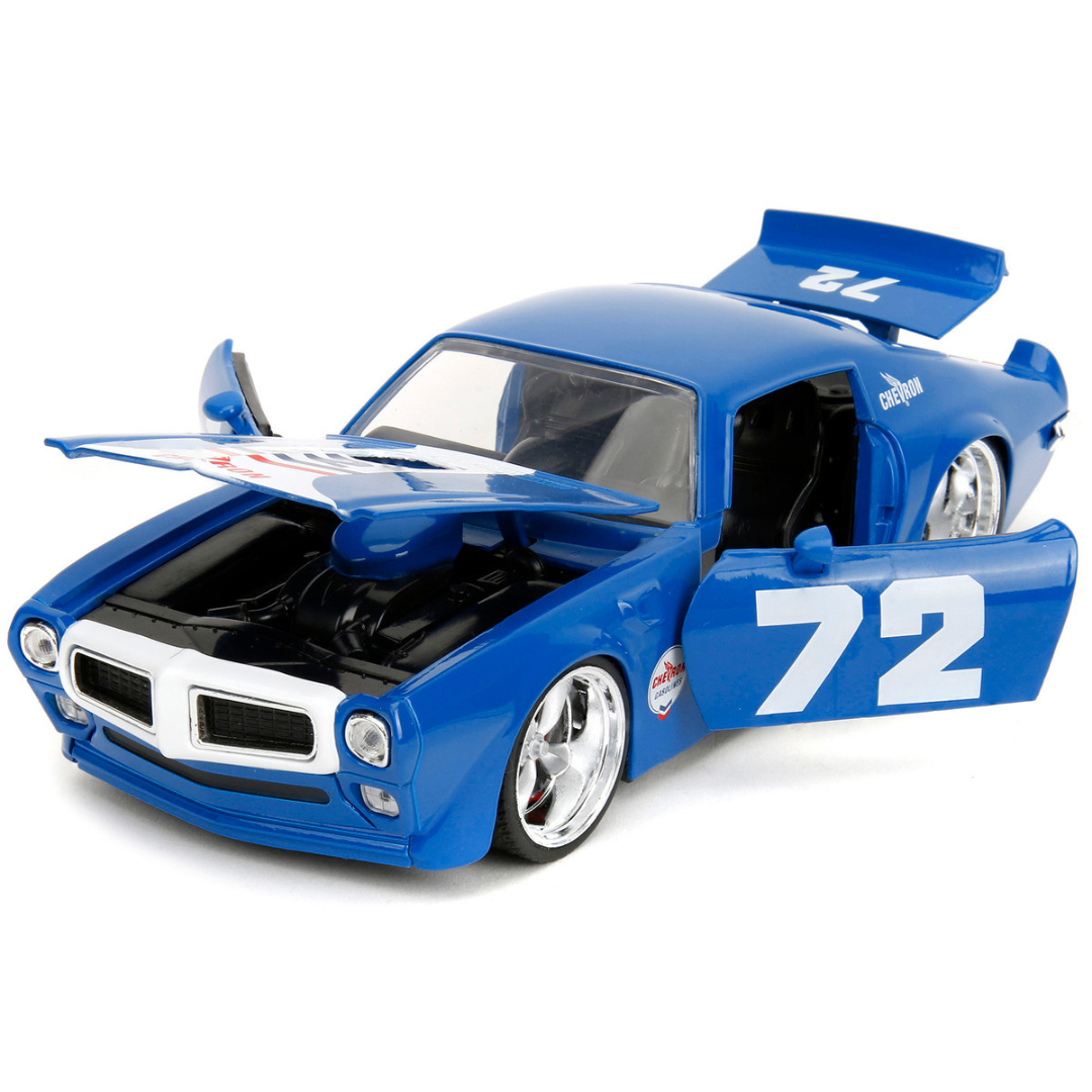 1972-pontiac-firebird-72-blue-chevron-series-1-24-diecast-model-car-by-jada