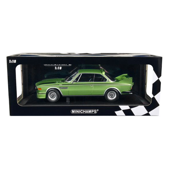 1973-bmw-3-0-csl-green-metallic-with-black-stripes-limited-edition-to-450-pieces-worldwide-1-18-diecast-model-car-by-minichamps