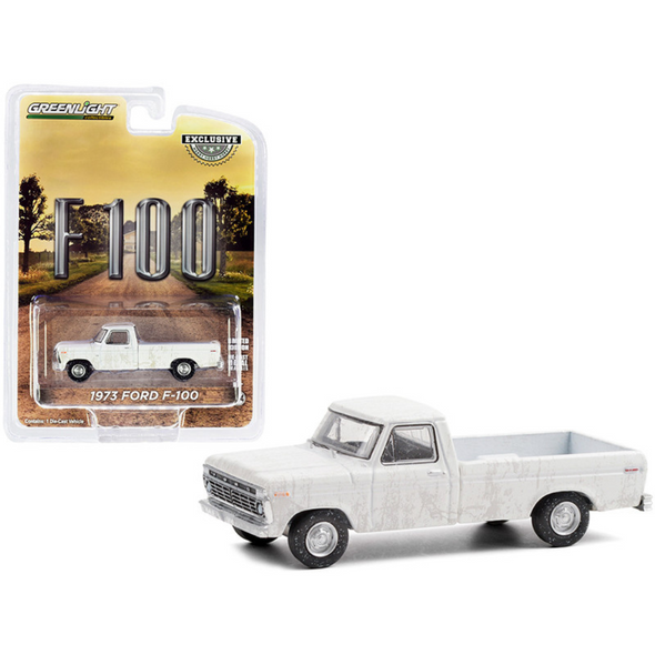 1973 Ford F-100 Pickup Truck (Dirty Version) 1/64 Diecast Model Car by Greenlight