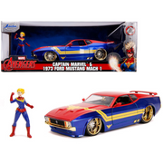 1973-ford-mustang-mach-1-with-captain-marvel-diecast-avengers-1-24-diecast