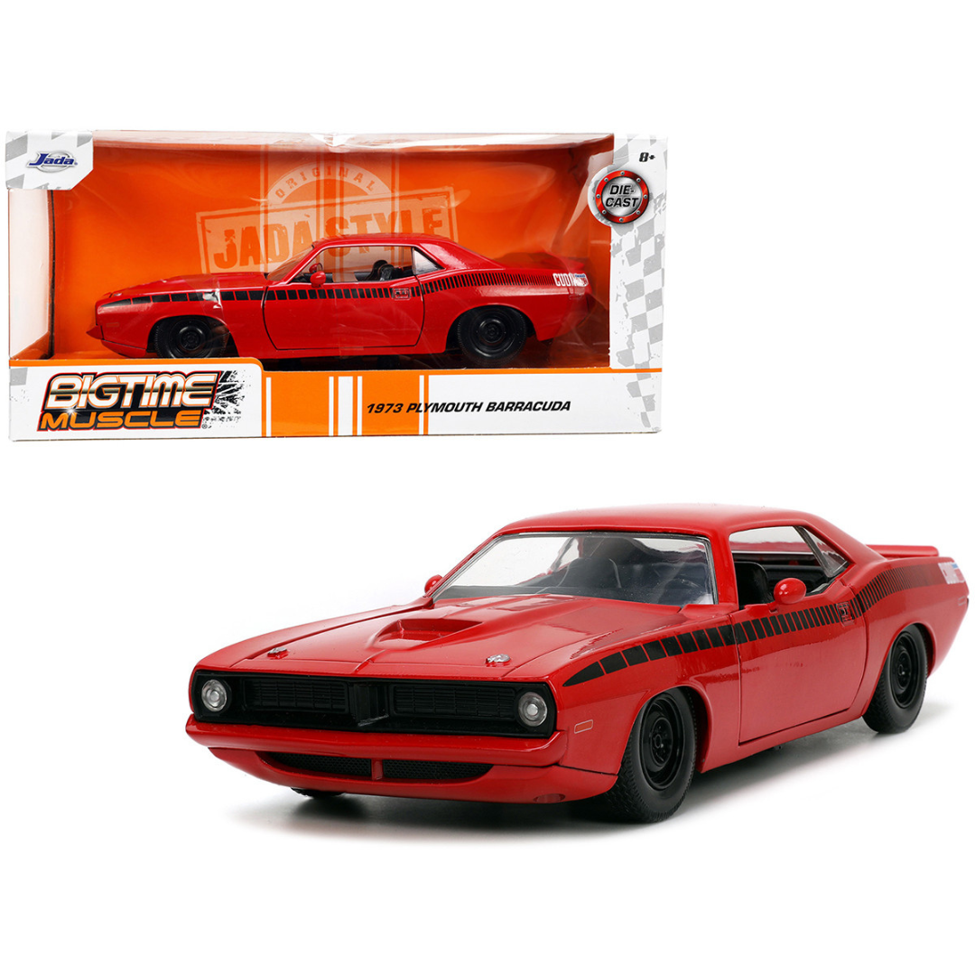 1973-plymouth-barracuda-bigtime-muscle-1-24-diecast-model-car-by-jada