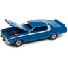 1973 Plymouth Road Runner 440 Basin Street Blue 1/64 Diecast Model Car by Auto World