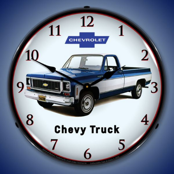 1974 Chevrolet Truck Lighted Wall Clock