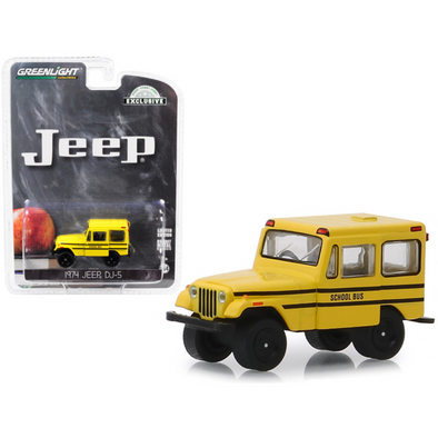 1974 Jeep DJ-5 School Bus 1/64 Diecast Model Car by Greenlight