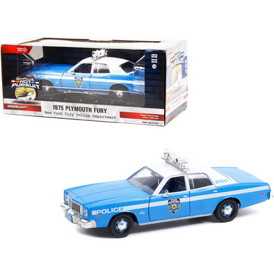 1975 Plymouth Fury "New York City Police Department (NYPD)" 1/24 Diecast Model Car by Greenlight