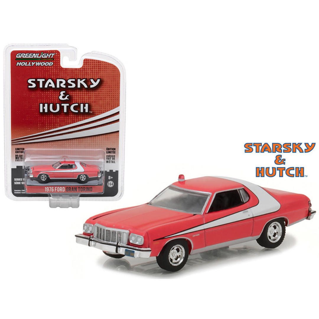 1976-ford-gran-torino-starsky-and-hutch-1-64-diecast-model-car-by-greenlight