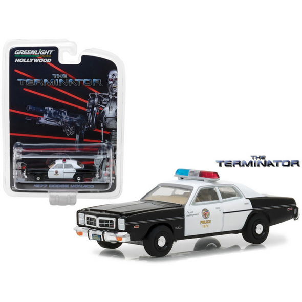1977 Dodge Monaco Police "The Terminator" (1984) 1/64 Diecast Model Car by Greenlight