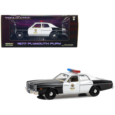 1977 Plymouth Fury "Metropolitan Police" "The Terminator" (1984) Movie" 1/24 Diecast Model Car