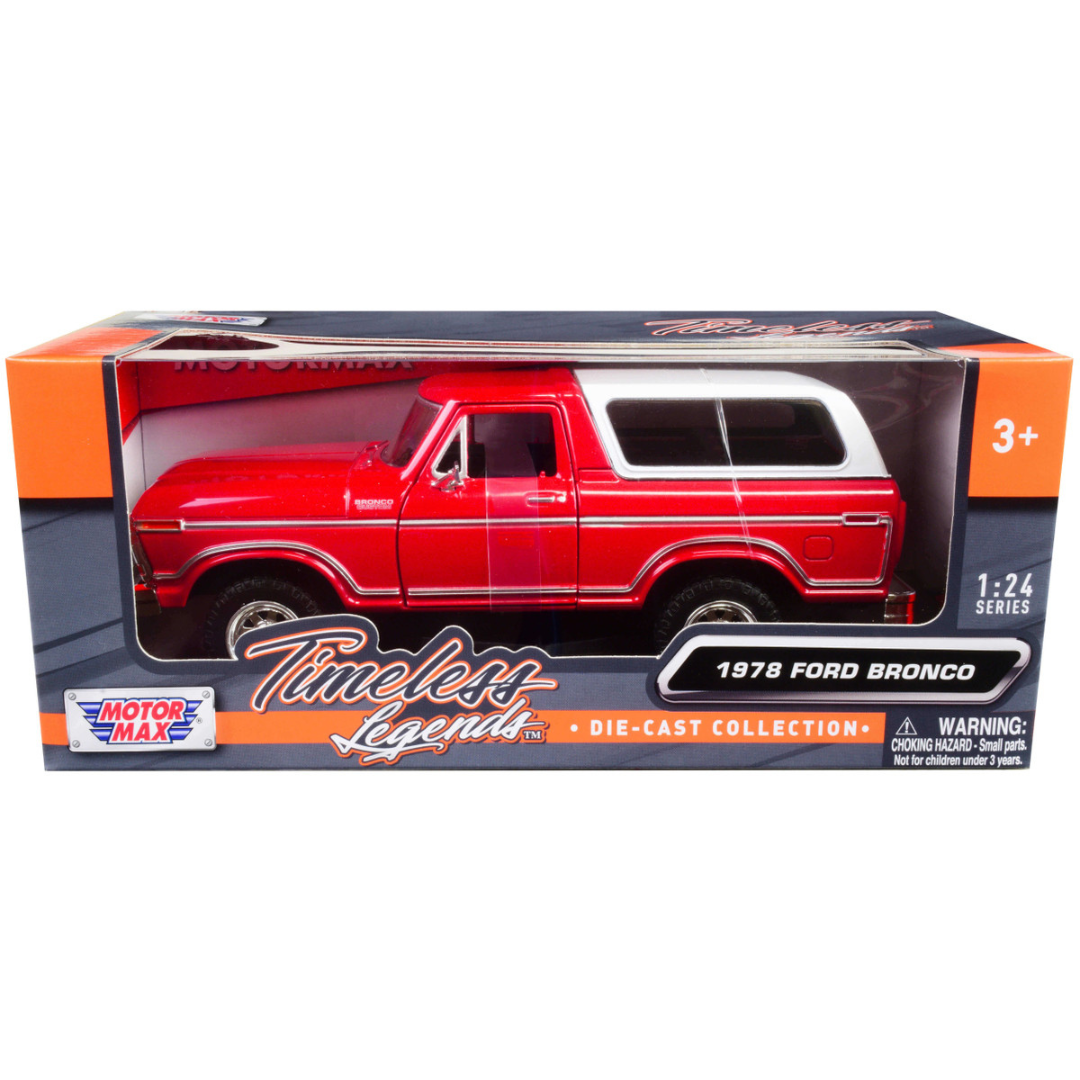 1978-ford-bronco-custom-red-1-24-diecast-model-car-by-motormax