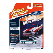 1978-ford-mustang-cobra-ii-white-with-blue-stripes-classic-gold-collection-2023-release-1-limited-edition-to-4500-pieces-worldwide-1-64-diecast-model-car-by-johnny-lightning