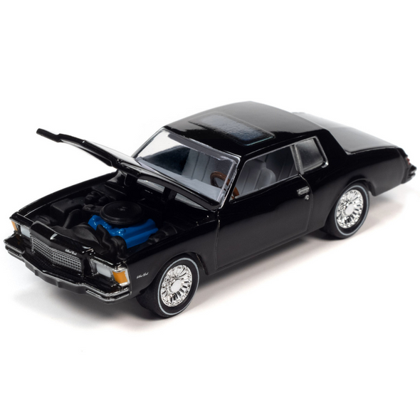 1979 Chevrolet Monte Carlo Black "Trivial Pursuit" 1/64 Diecast Model Car by Johnny Lightning