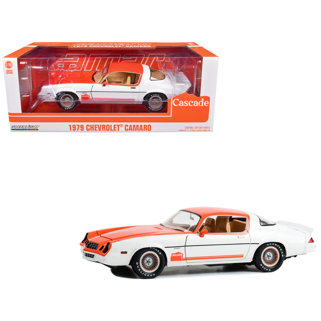 1979 Chevrolet Camaro Cascade Edition White and Orange "Oregon and Washington Limited Edition" 1/18 Diecast Model Car