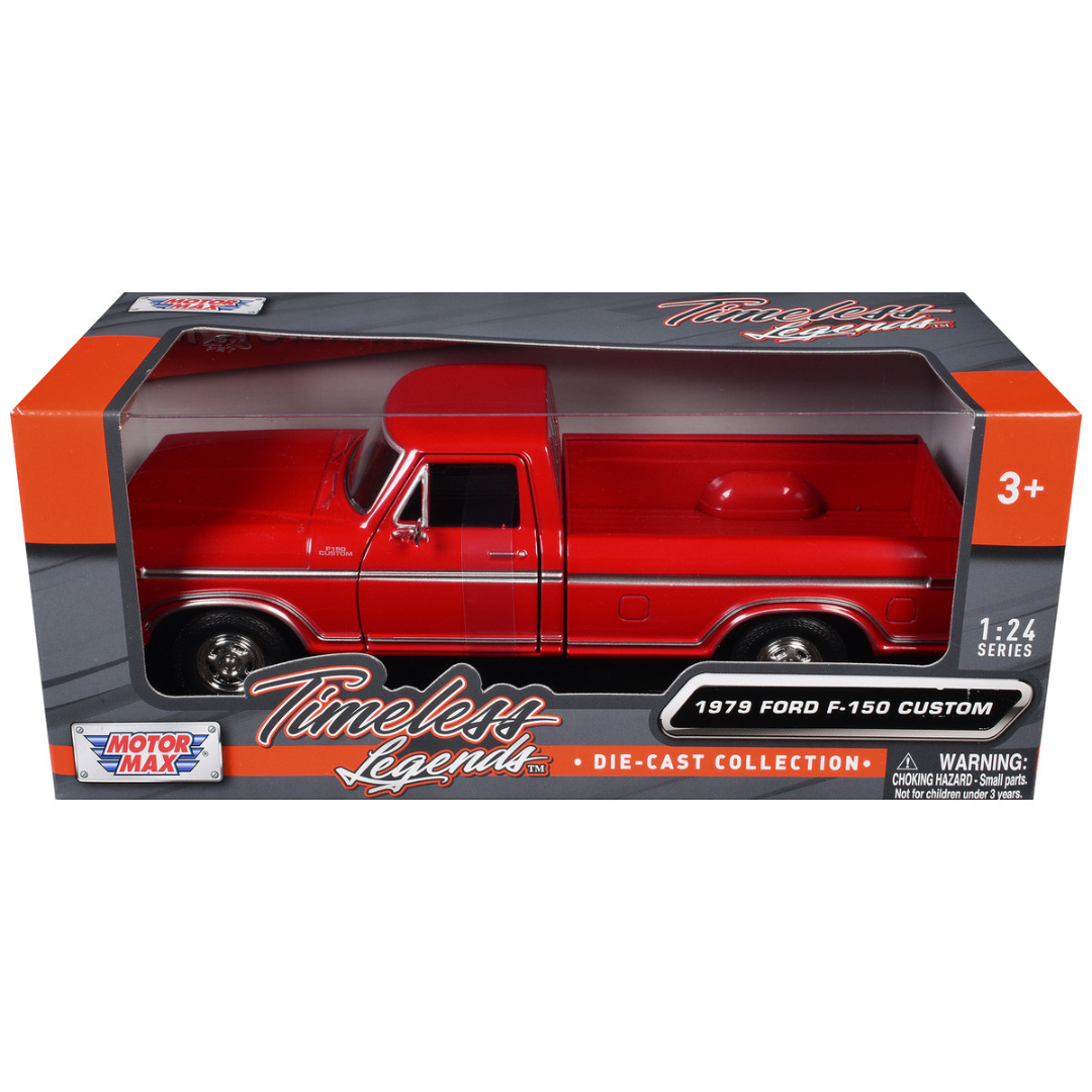 1979 Ford F-150 Custom Pickup Truck Red "Timeless Legends" Series 1/24 Diecast Model Car