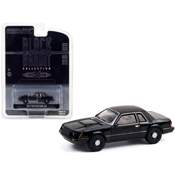 1982-ford-mustang-ssp-black-bandit-police-black-bandit-series-24-1-64-diecast