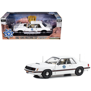1982 Ford Mustang SSP White "Arizona Department of Public Safety" 1/18 Diecast Model Car