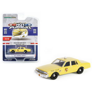 1983 Chevrolet Impala Yellow "Maryland State Police" "Hot Pursuit" Series 45 1/64 Diecast Model Car