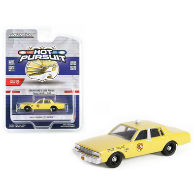 1983-chevrolet-impala-yellow-maryland-state-police-hot-pursuit-series-45-1-64-diecast-model-car