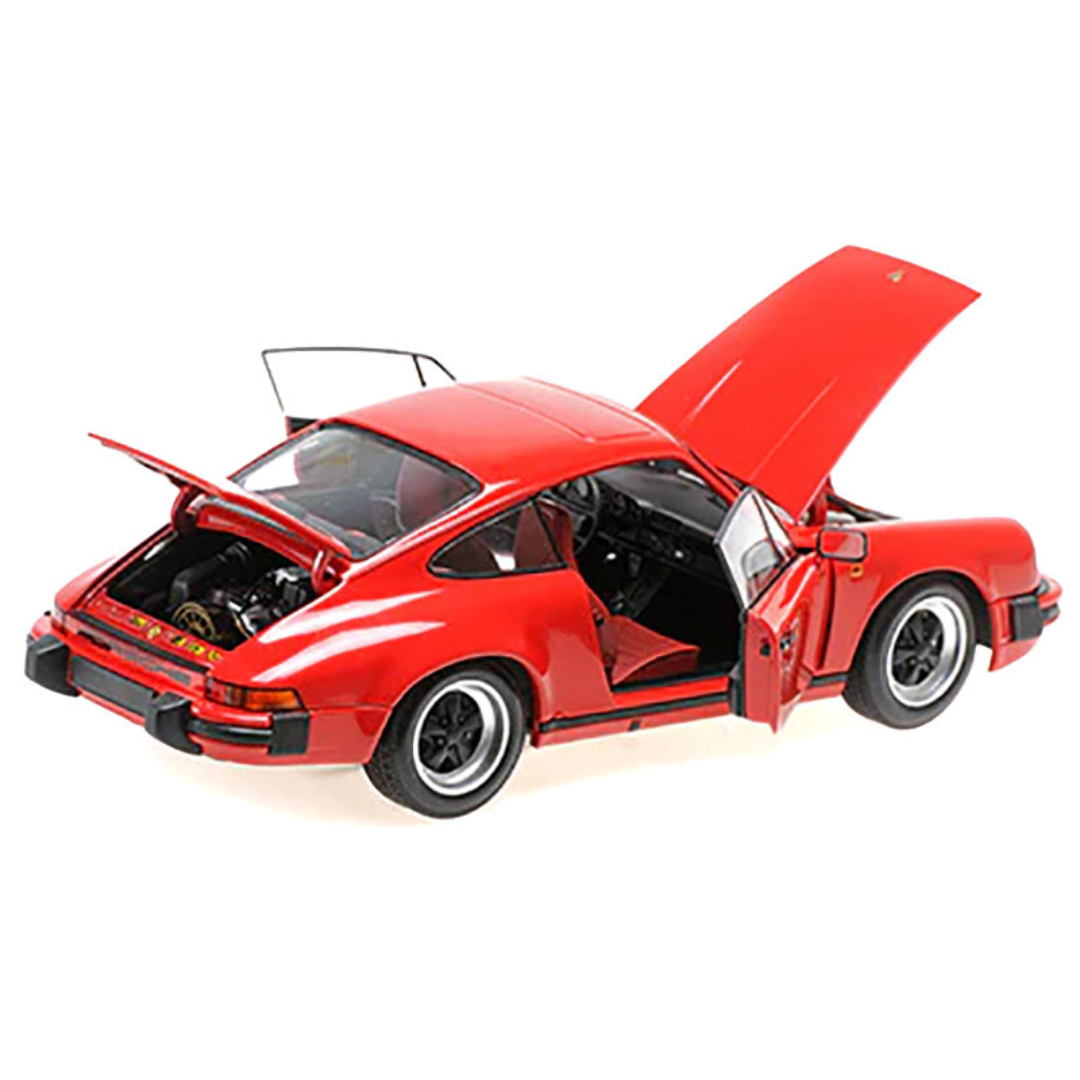 1983 Porsche 911 Carrera Coupe 3.2 Red 1/18 Diecast Model Car