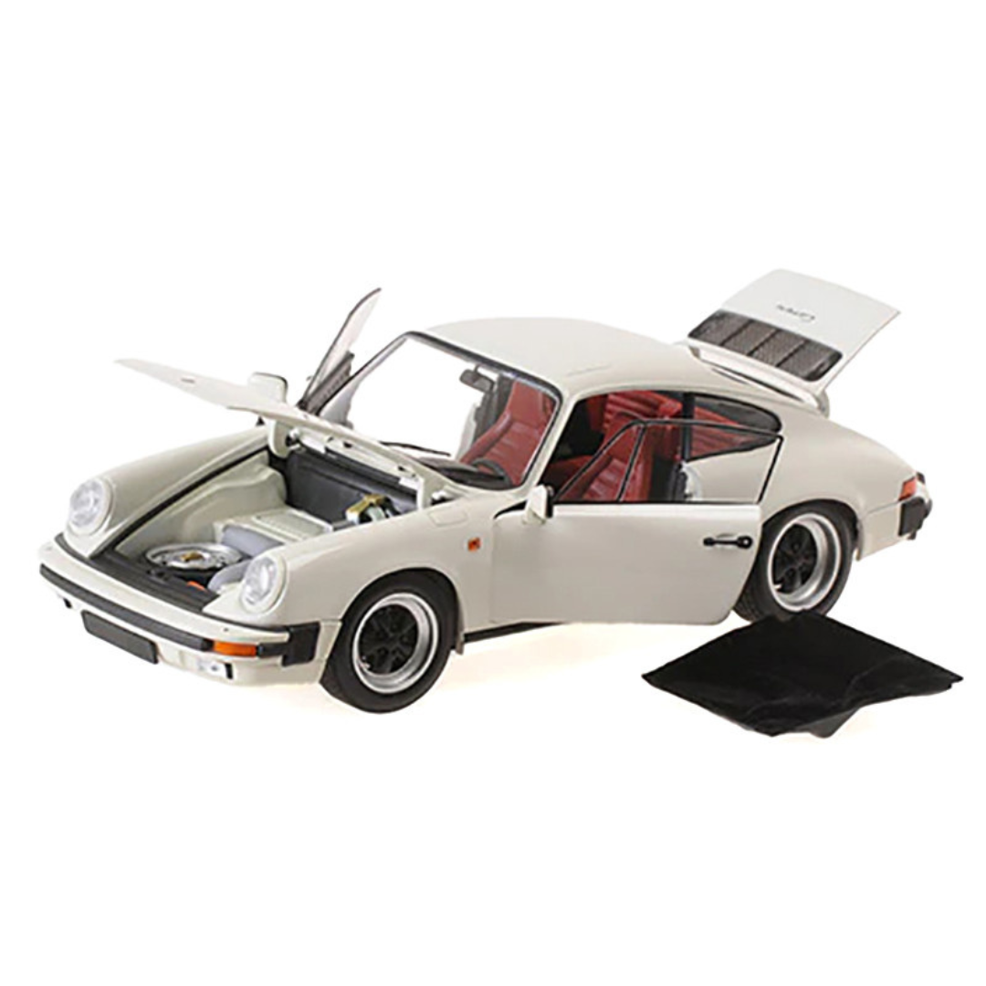 1983 Porsche 911 Carrera Coupe 3.2 White 1/18 Diecast Model Car