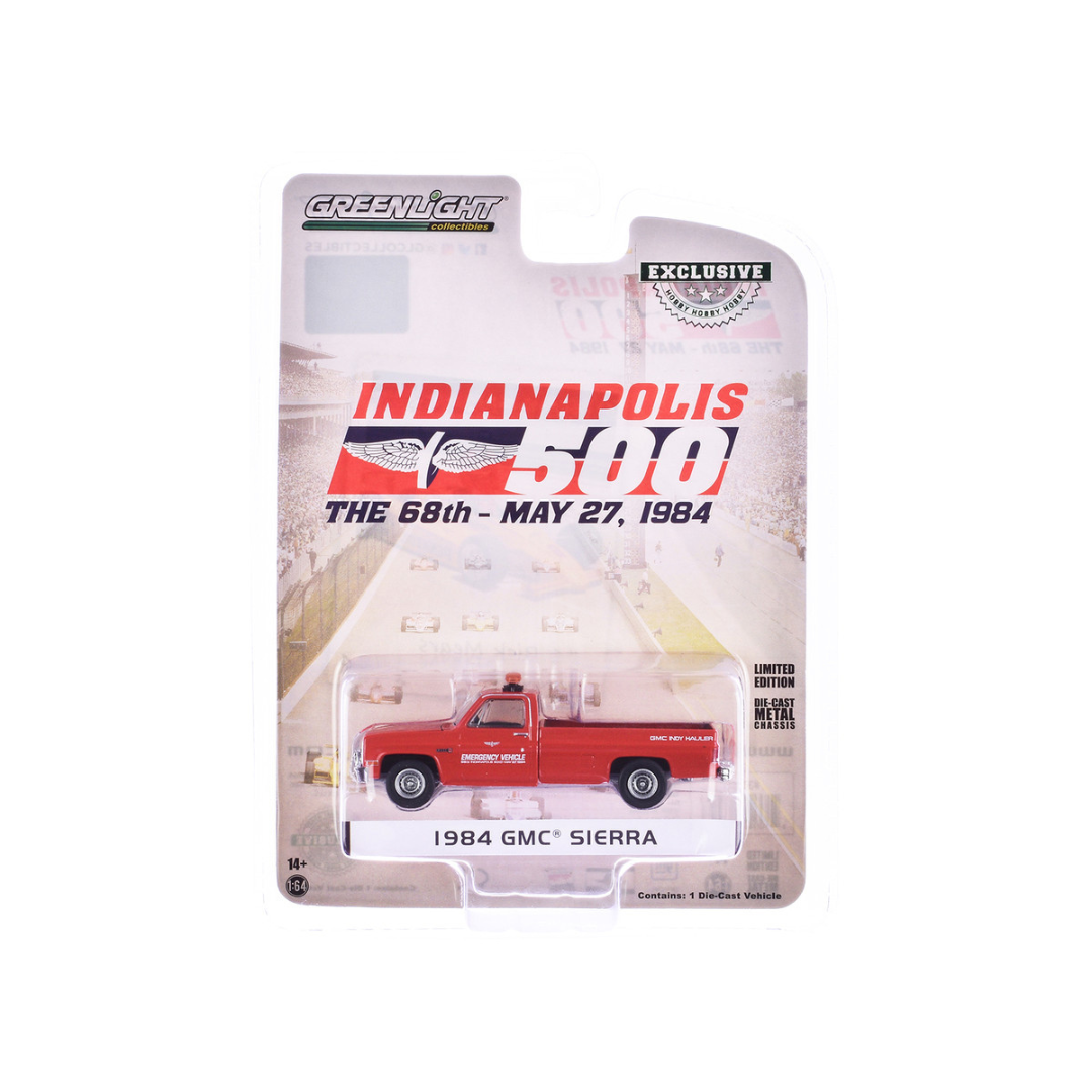 1984 GMC Sierra Pickup Truck "68th Annual Indianapolis 500 Mile Race Emergency Vehicle" Red "Hobby Exclusive" Series 1/64 Diecast Model Car