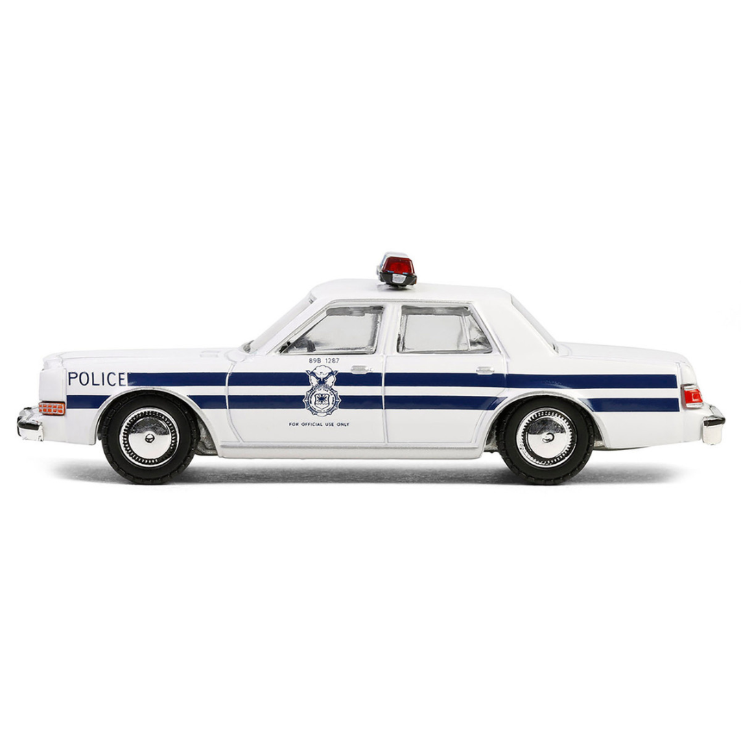 1985 Dodge Diplomat "U.S. Air Force Security Police" White with Blue Stripes "Battalion 64" Series 5 1/64 Diecast Model Car