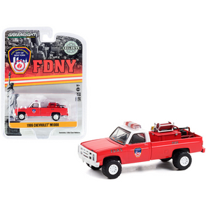 1986-chevrolet-m1008-pickup-truck-red-with-fire-equipment-and-hose-and-tank-1-64-diecast