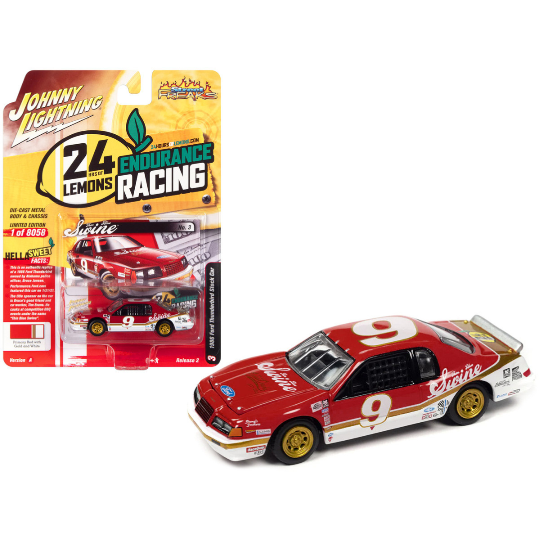 1986-ford-thunderbird-stock-car-24-hours-of-lemons-1-64-diecast-model-car-by-johnny-lightning