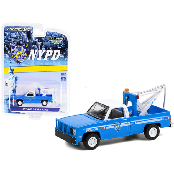 1987 GMC Sierra K2500 Tow Truck "New York City Police Department" 1/64 Diecast Model Car by Greenlight