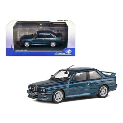 1989 BMW E30 M3 Alpina B6 3.5S Alpina Blue Metallic 1/43 Diecast Model Car by Solido