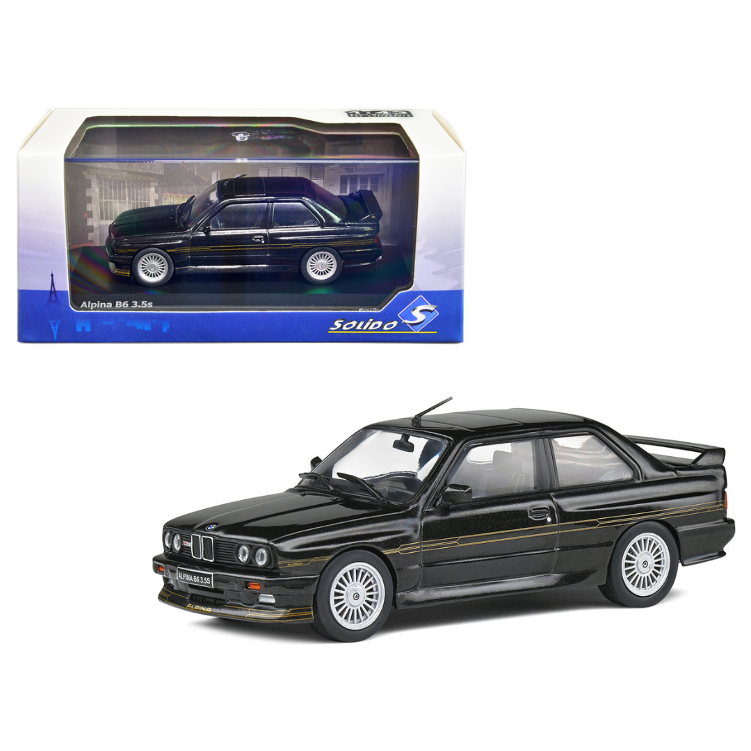 1989-bmw-e30-m3-alpina-b6-3-5s-diamond-black-metallic-1-43-diecast-model-car-by-solido