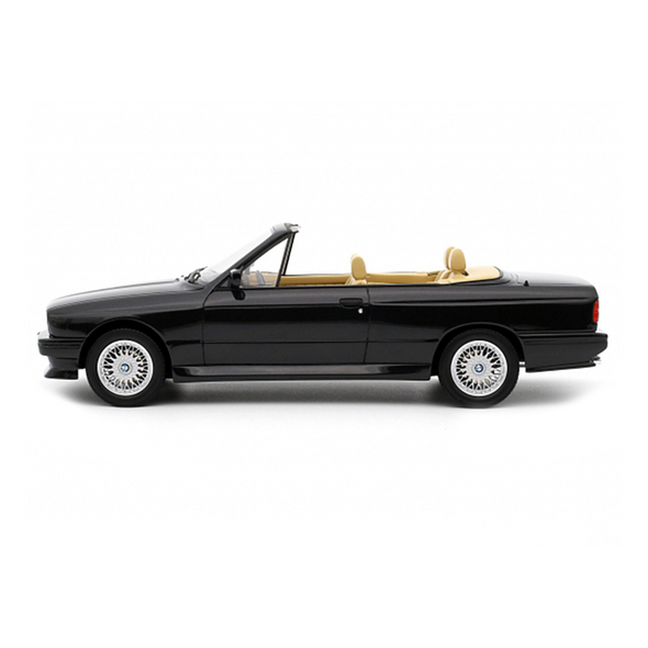 1989 BMW E30 M3 Convertible Diamond Black Metallic Limited Edition to 3000 pieces Worldwide 1/18 Model Car by Otto Mobile