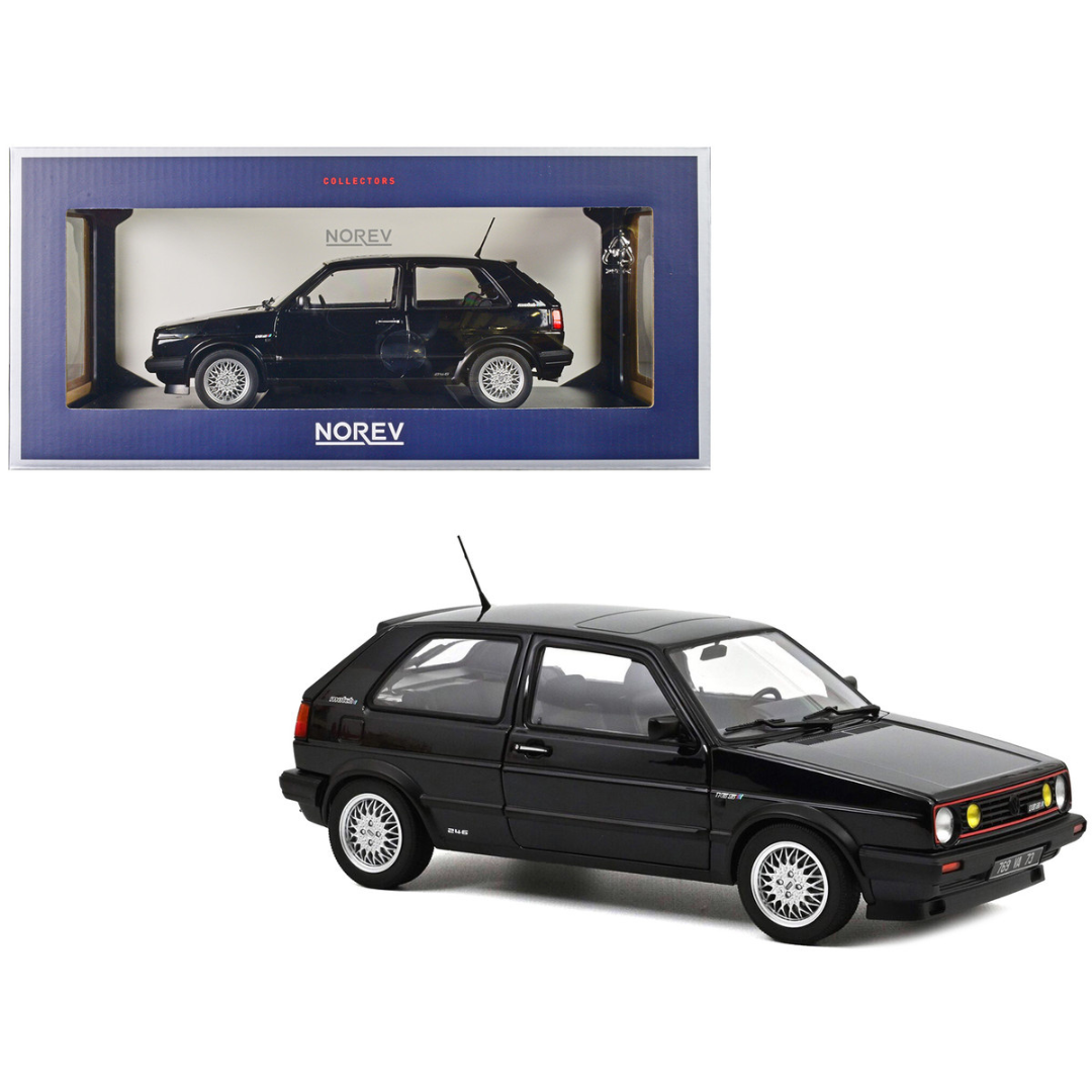 1989 Volkswagen Golf GTI Match Black Metallic 1/18 Diecast Model Car