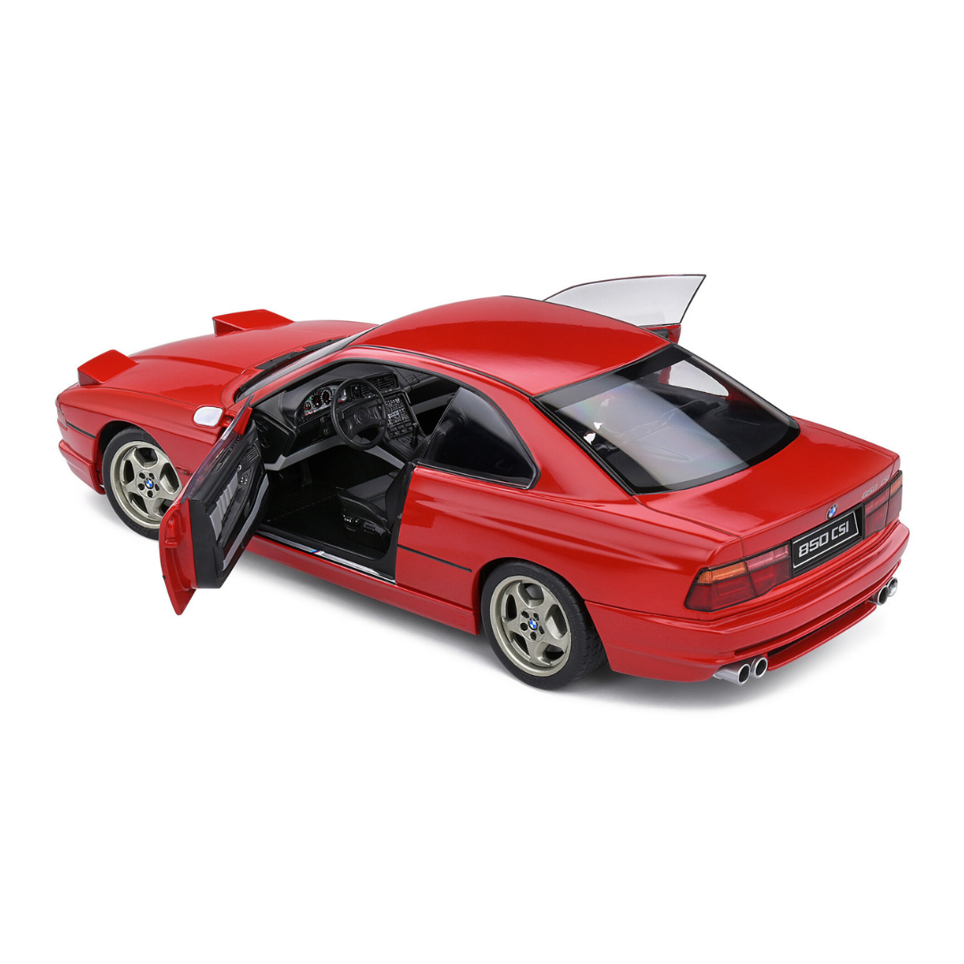 Voiture Miniature BMW 850 (E31) CSI Brilliant Rot 1990 1/18