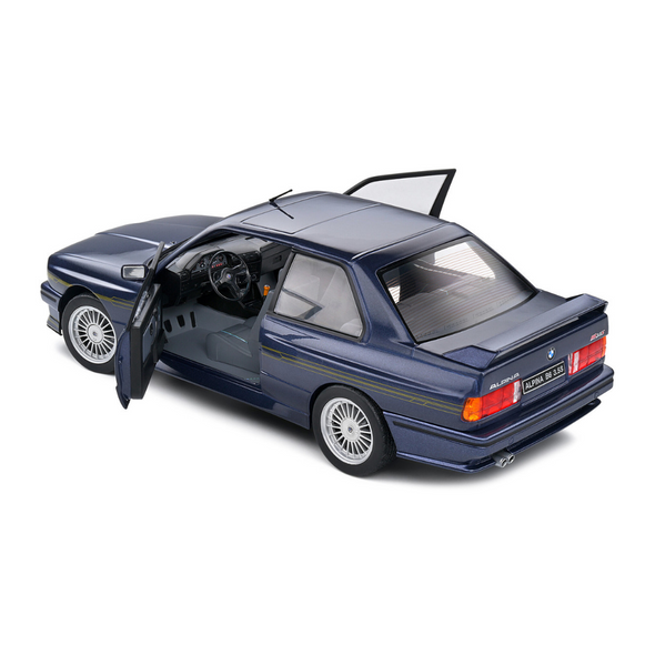 1990 BMW E30 M3 Alpina B6 3.5S Mauritus Blue Metallic 1/18 Diecast Model Car by Solido
