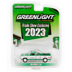 1990 Dodge D-350 Pickup Truck "2023 GreenLight Trade Show Exclusive" "Hobby Exclusive" Series 1/64 Diecast Model Car