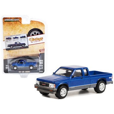 1991-gmc-sonoma-pickup-truck-vintage-ad-cars-1-64-diecast-model-car-by-greenlight