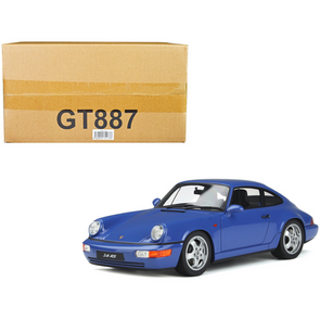 1992 Porsche 964 RS Blue 1/18 Model Car by GT Spirit