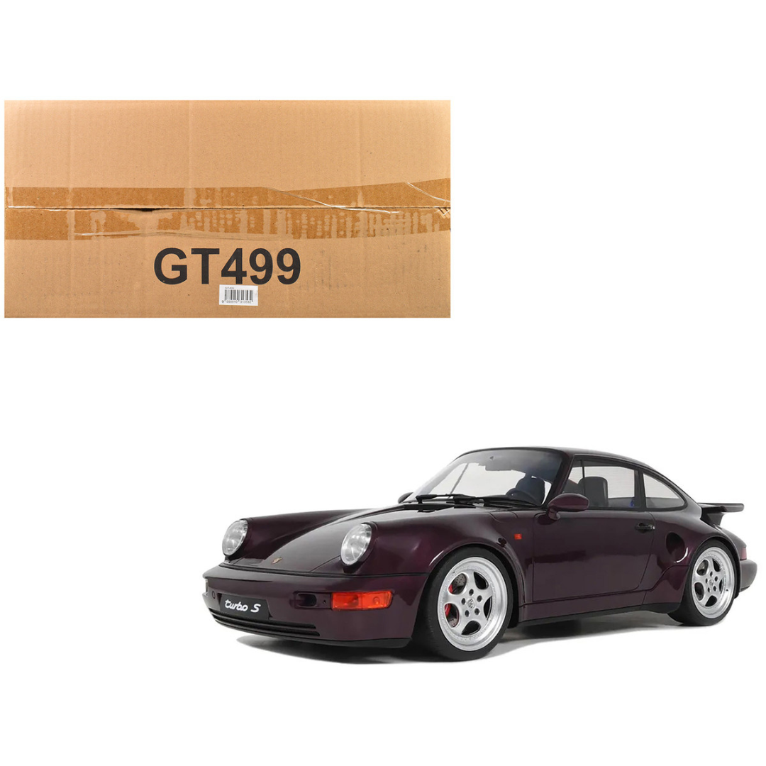 1992 Porsche 911 (964) Turbo S Purple Metallic 1/12 Model Car