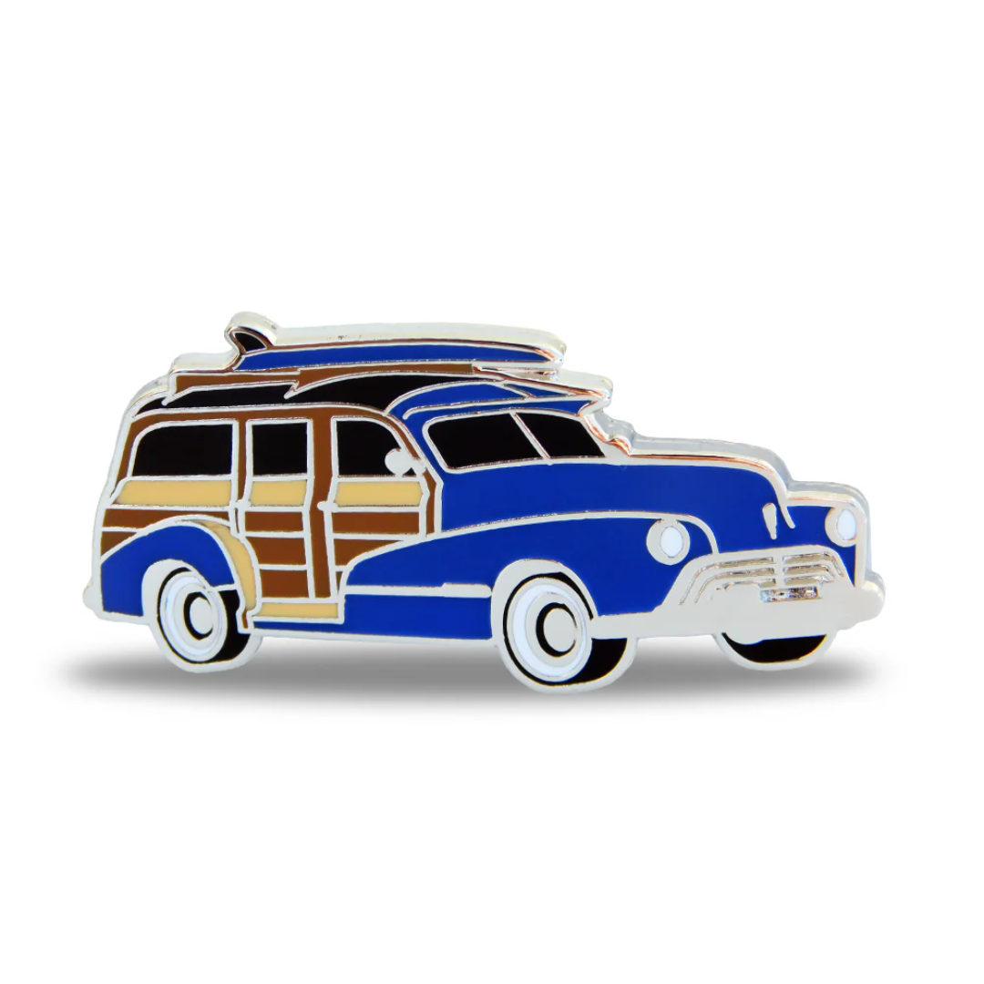 Classic Woody Station Wagon Lapel Pin