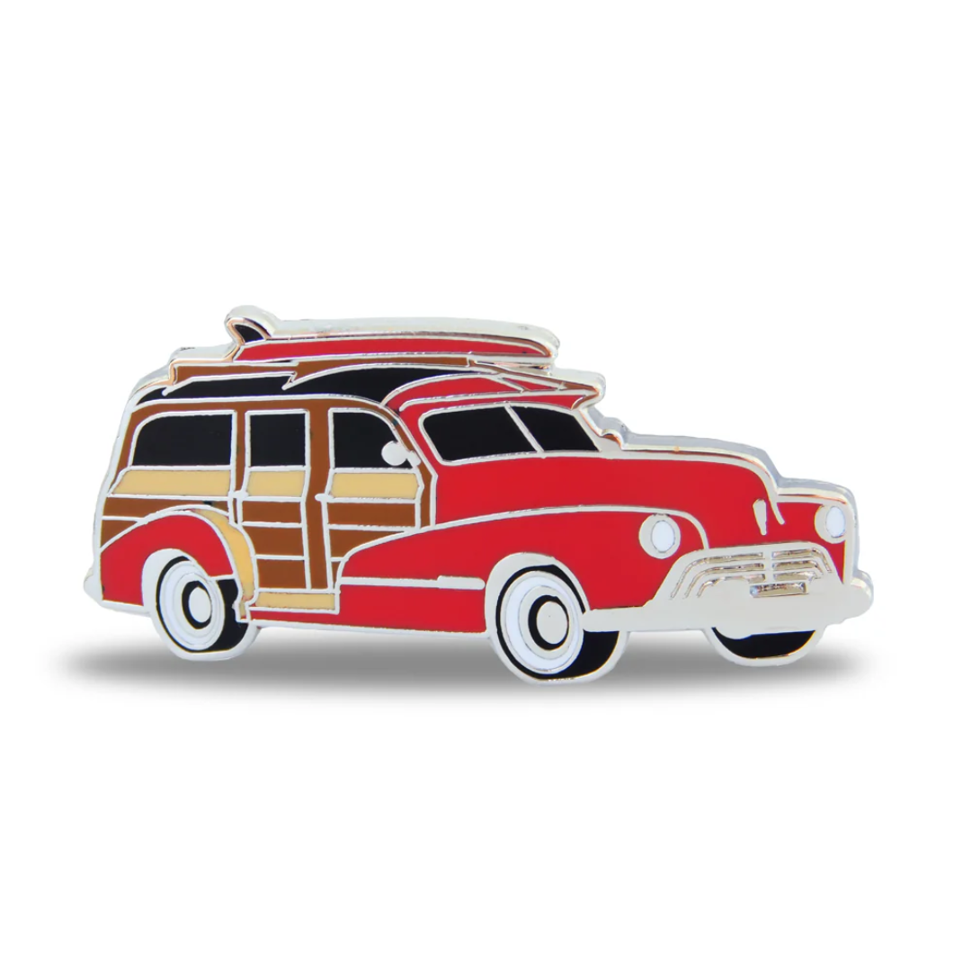 Classic Woody Station Wagon Lapel Pin