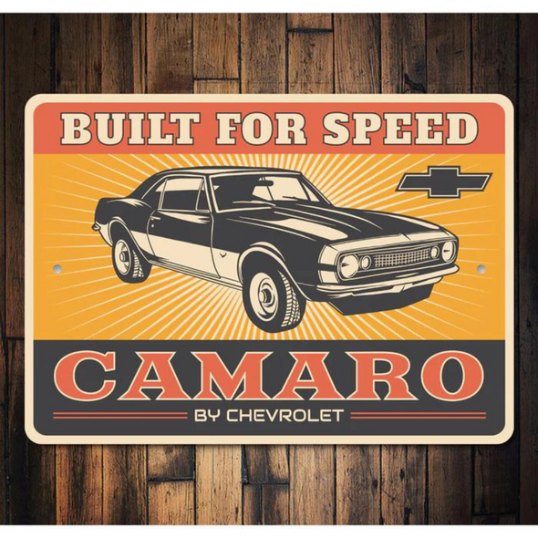 1st-generation-camaro-built-for-speed-aluminum-sign