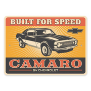 1st-generation-camaro-built-for-speed-aluminum-sign