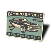 1st-generation-camaro-guy-hideout-aluminum-sign