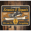 1st-generation-camaro-service-repair-aluminum-sign