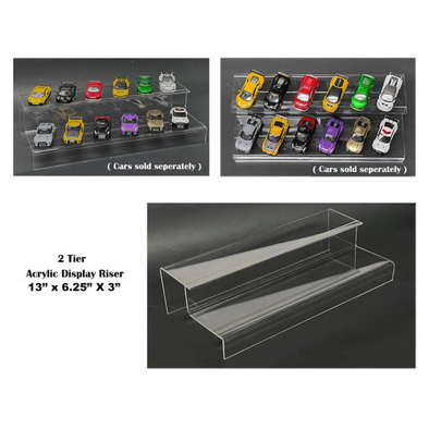 2 Tier Acrylic Stand Riser "Mijo Exclusives" for 1/64 Scale Models