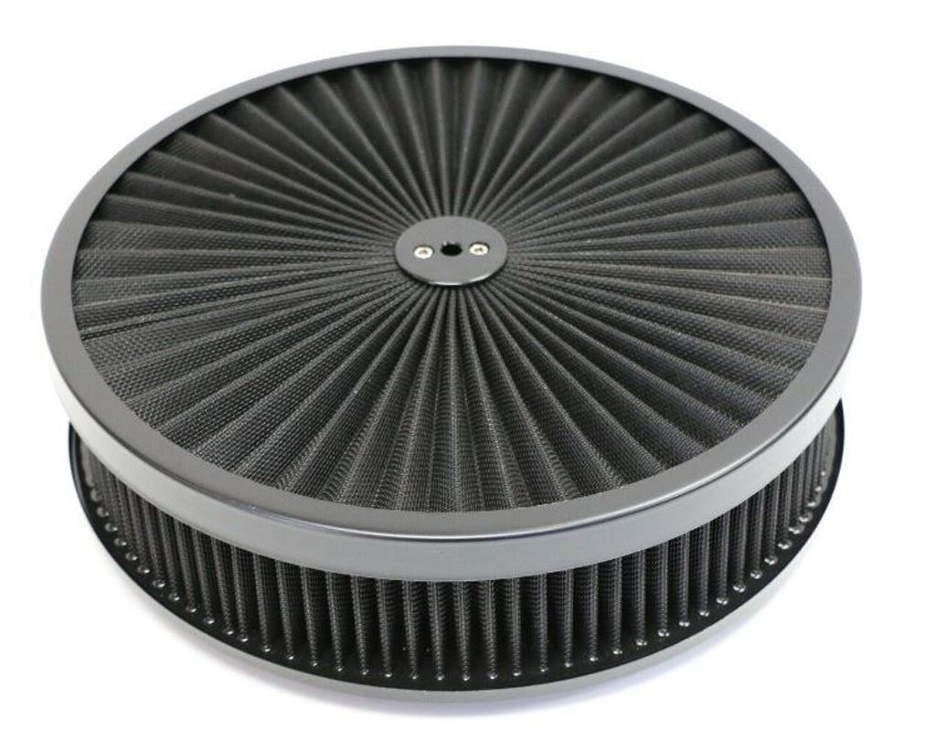 Super-Flow-14in-Air-Cleaner-Assembly-w/Black-Edge-200835-Corvette-Store-Online