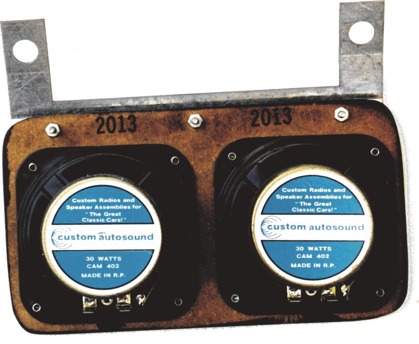 Custom Autosound 2013 dual dash speaker assembly